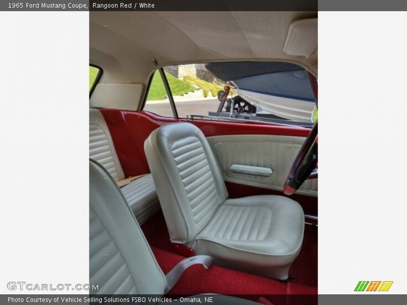 Rangoon Red / White 1965 Ford Mustang Coupe