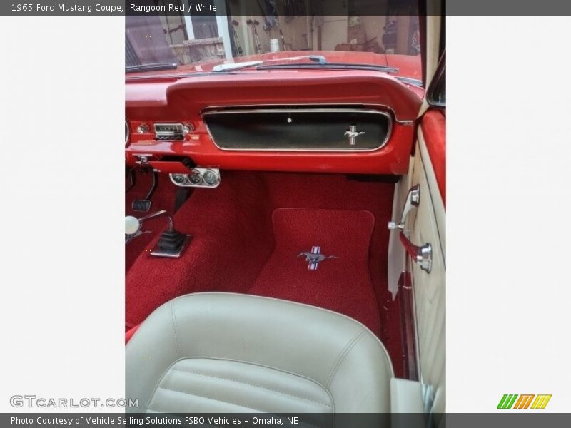 Rangoon Red / White 1965 Ford Mustang Coupe