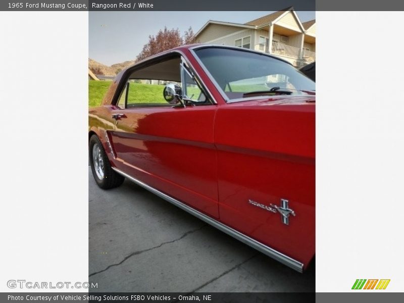 Rangoon Red / White 1965 Ford Mustang Coupe