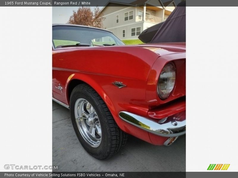 Rangoon Red / White 1965 Ford Mustang Coupe