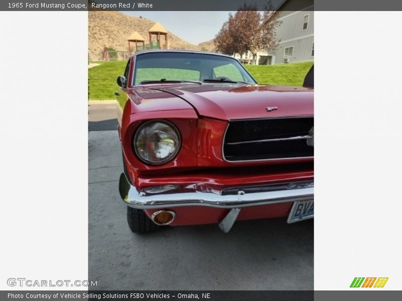 Rangoon Red / White 1965 Ford Mustang Coupe