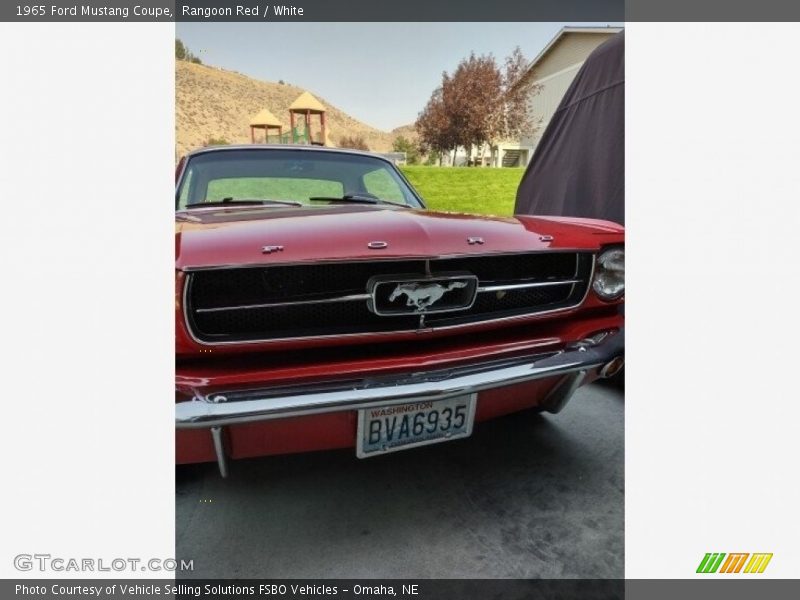 Rangoon Red / White 1965 Ford Mustang Coupe
