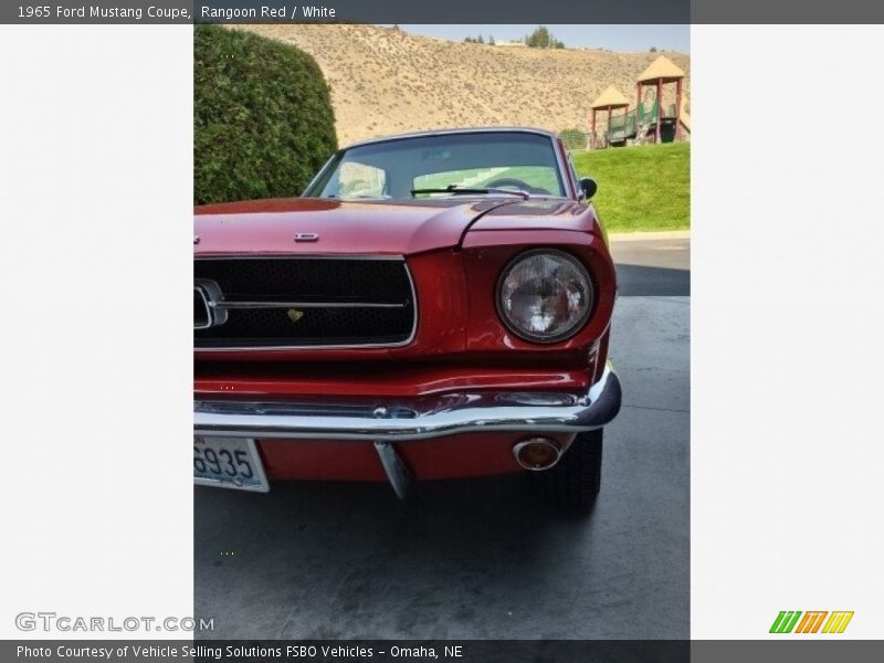 Rangoon Red / White 1965 Ford Mustang Coupe