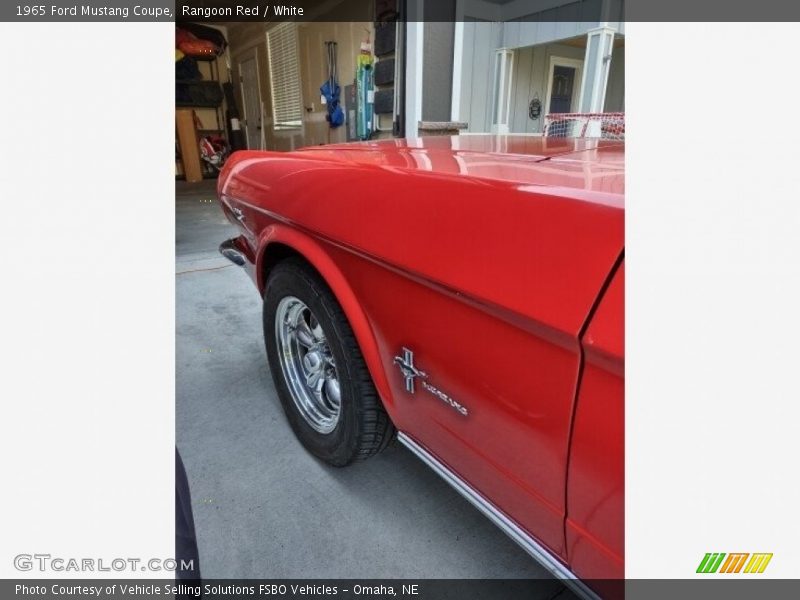 Rangoon Red / White 1965 Ford Mustang Coupe