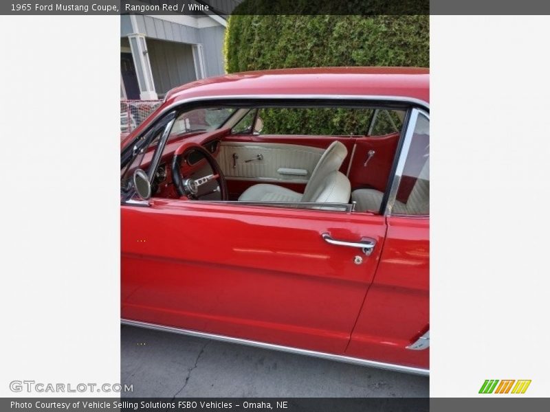 Rangoon Red / White 1965 Ford Mustang Coupe