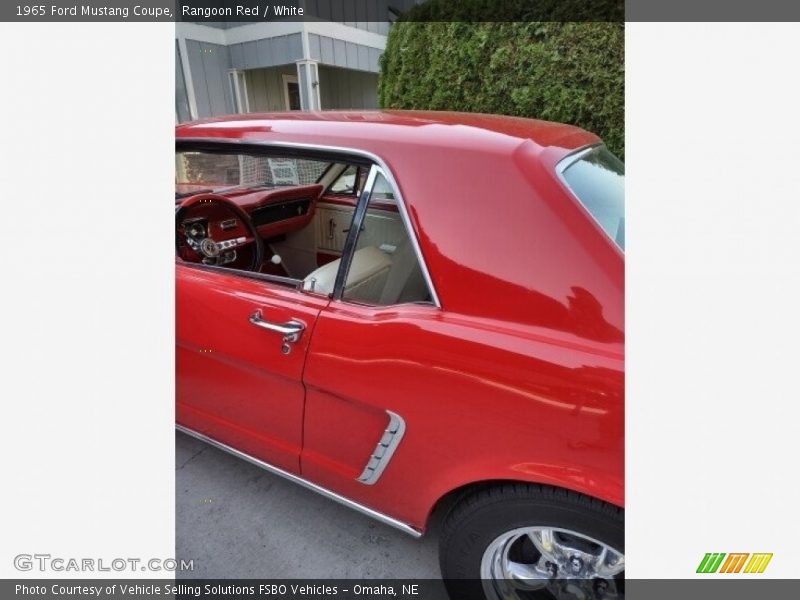 Rangoon Red / White 1965 Ford Mustang Coupe