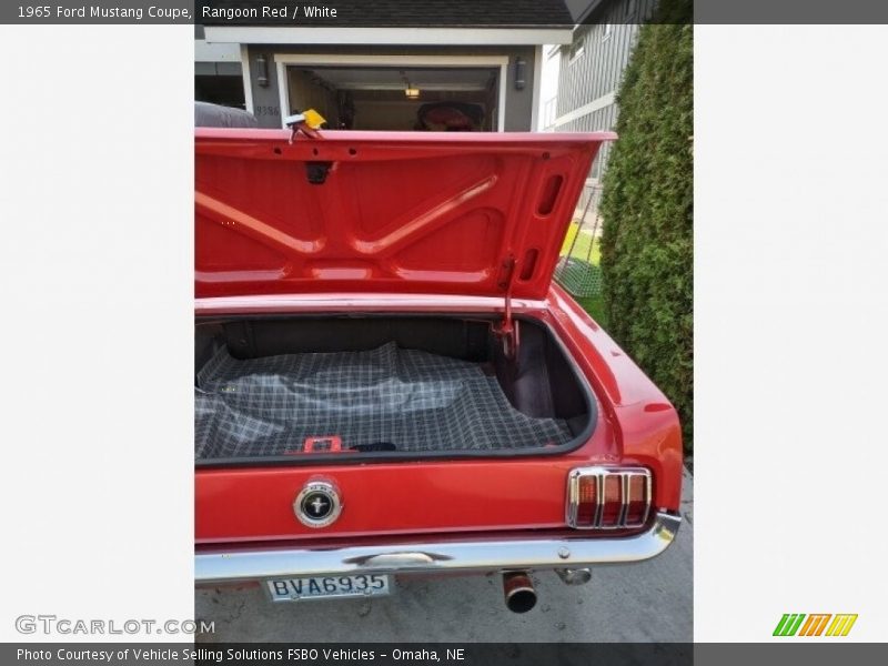 Rangoon Red / White 1965 Ford Mustang Coupe