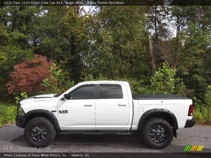 Bright White / Rebel Theme Red/Black 2016 Ram 1500 Rebel Crew Cab 4x4