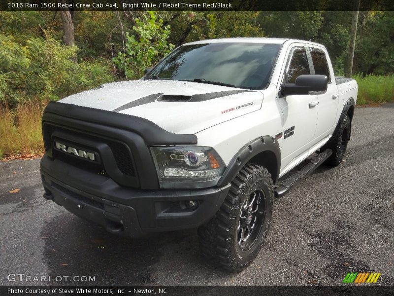 Bright White / Rebel Theme Red/Black 2016 Ram 1500 Rebel Crew Cab 4x4