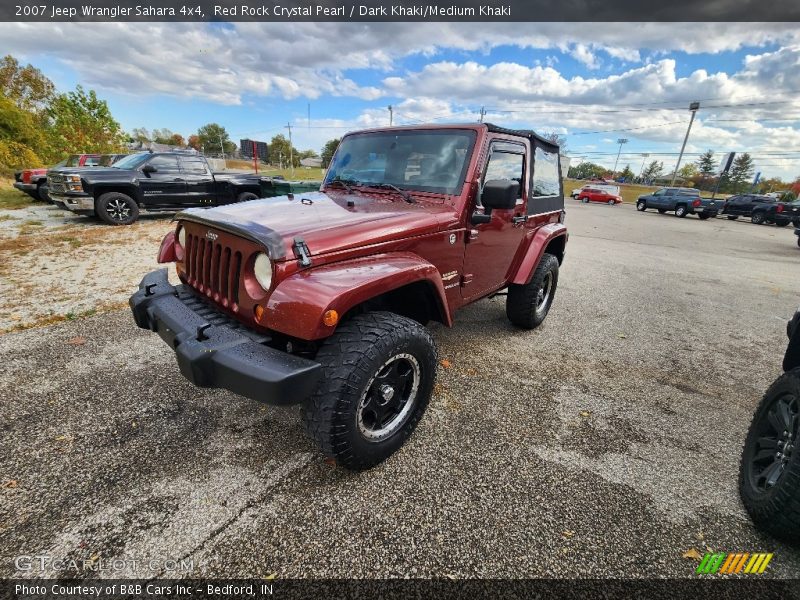 Red Rock Crystal Pearl / Dark Khaki/Medium Khaki 2007 Jeep Wrangler Sahara 4x4