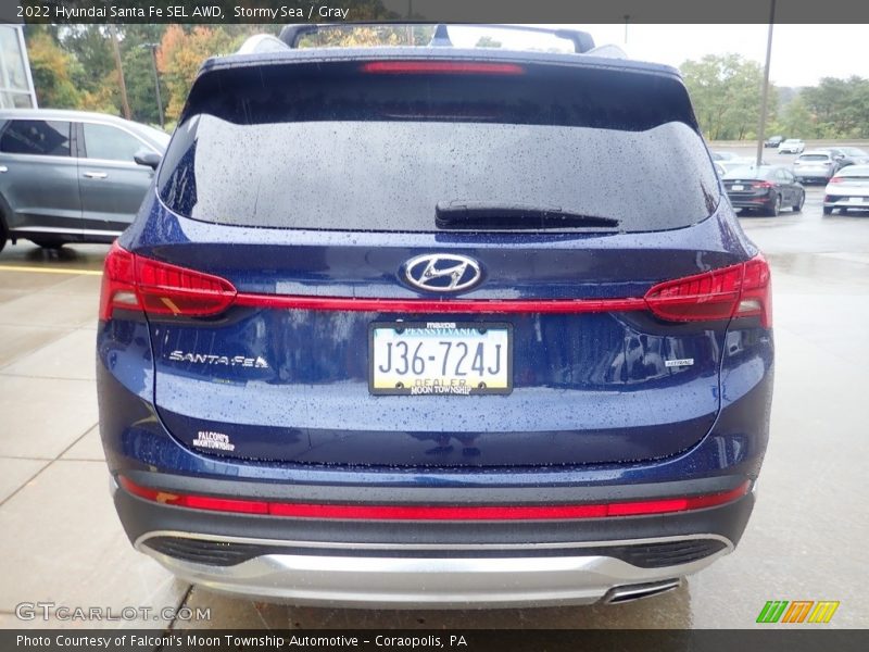 Stormy Sea / Gray 2022 Hyundai Santa Fe SEL AWD