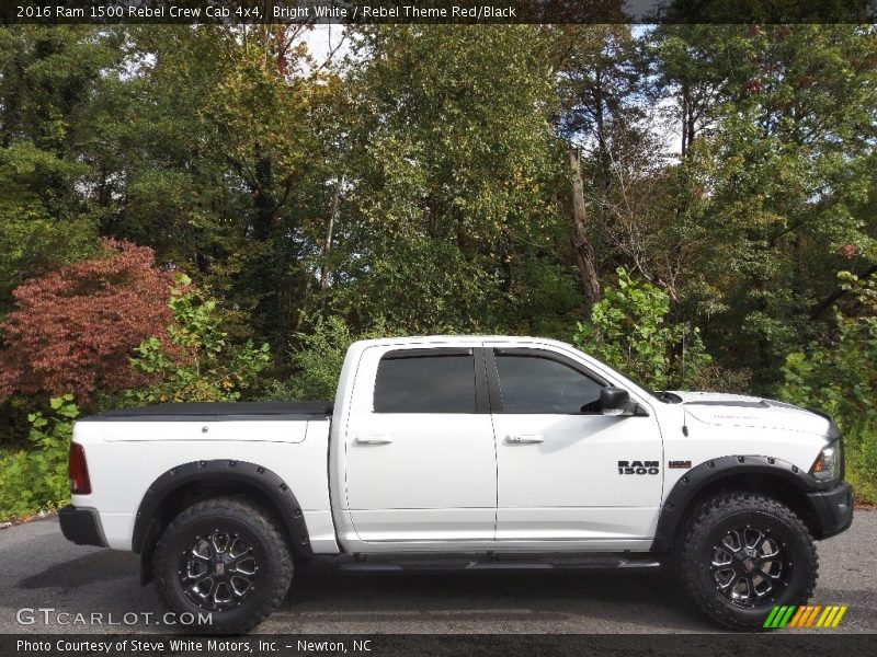 Bright White / Rebel Theme Red/Black 2016 Ram 1500 Rebel Crew Cab 4x4
