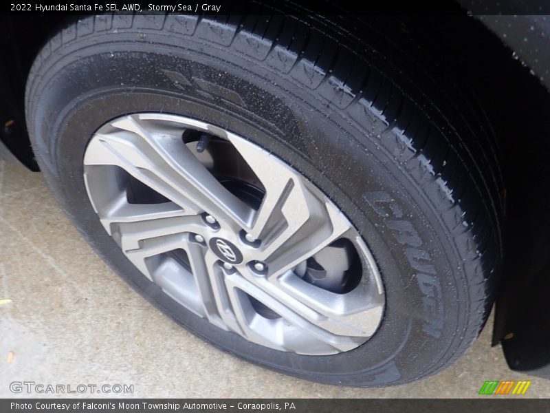Stormy Sea / Gray 2022 Hyundai Santa Fe SEL AWD
