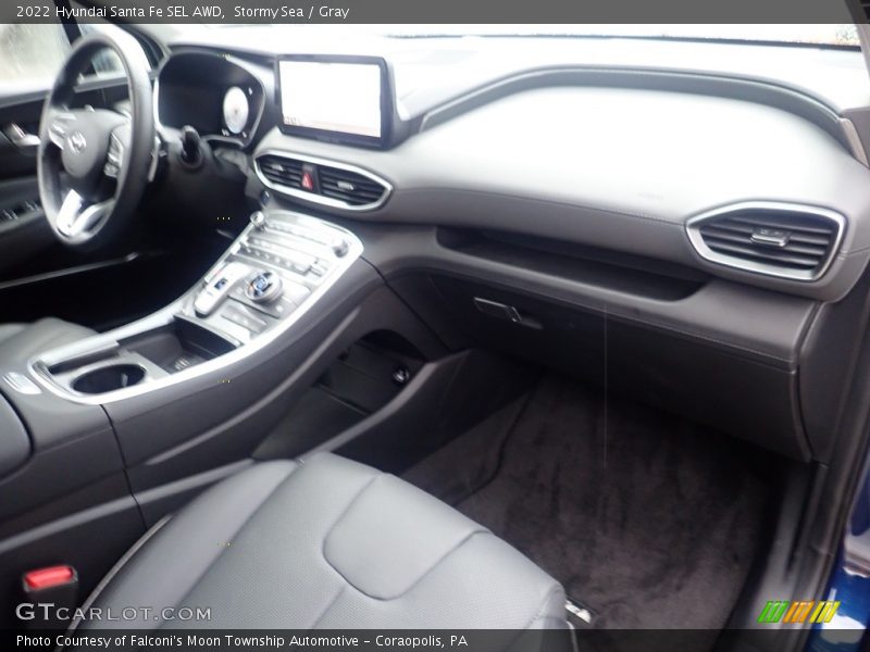 Stormy Sea / Gray 2022 Hyundai Santa Fe SEL AWD