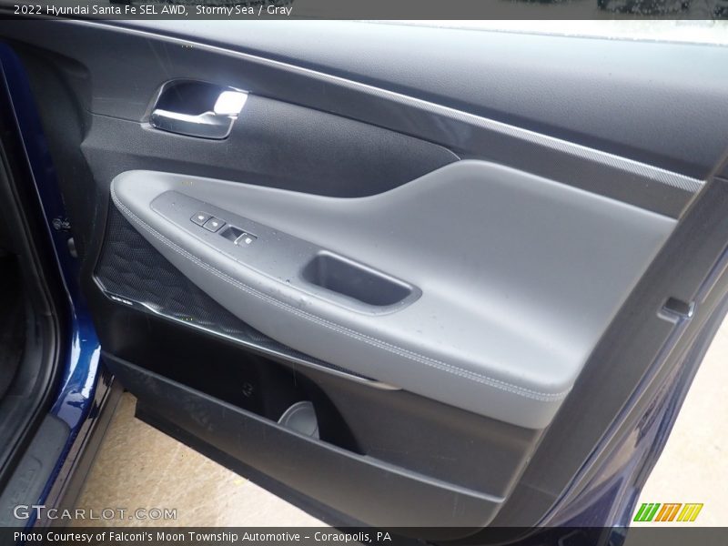 Stormy Sea / Gray 2022 Hyundai Santa Fe SEL AWD