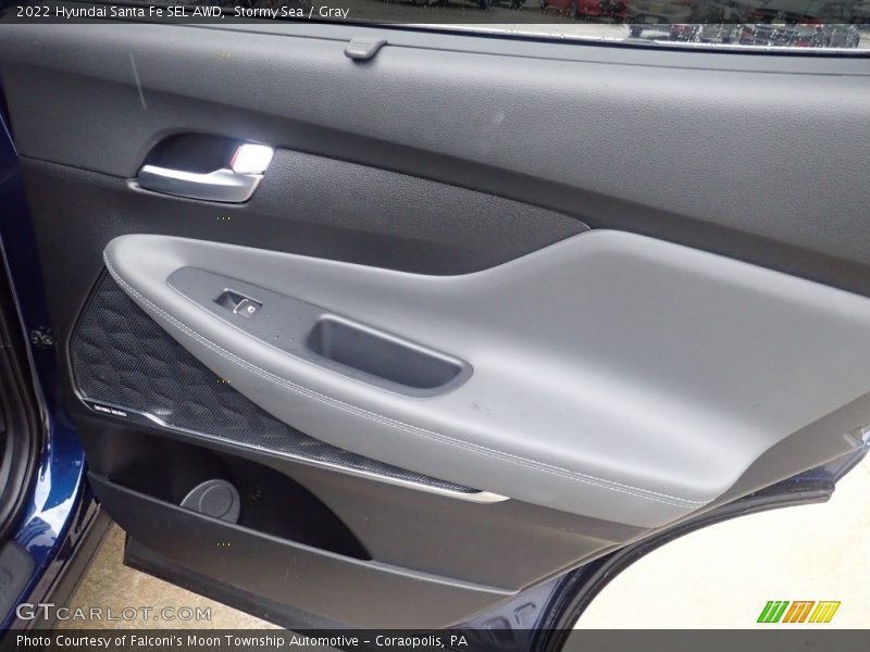 Stormy Sea / Gray 2022 Hyundai Santa Fe SEL AWD