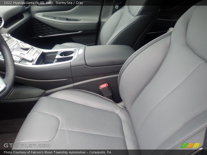 Stormy Sea / Gray 2022 Hyundai Santa Fe SEL AWD