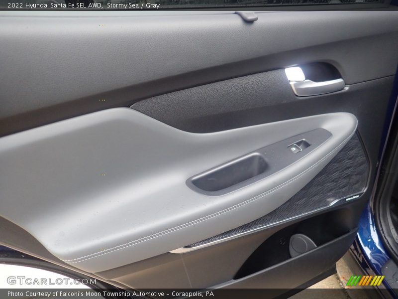 Stormy Sea / Gray 2022 Hyundai Santa Fe SEL AWD