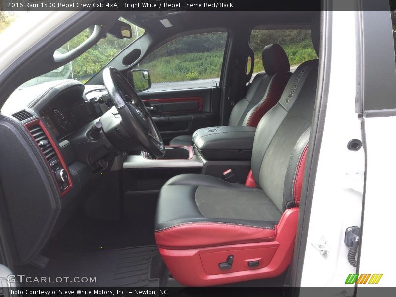 Bright White / Rebel Theme Red/Black 2016 Ram 1500 Rebel Crew Cab 4x4