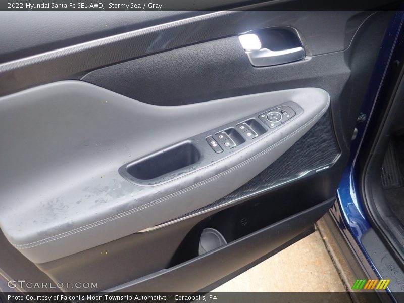 Stormy Sea / Gray 2022 Hyundai Santa Fe SEL AWD