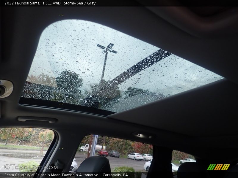Stormy Sea / Gray 2022 Hyundai Santa Fe SEL AWD