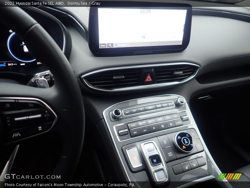 Stormy Sea / Gray 2022 Hyundai Santa Fe SEL AWD