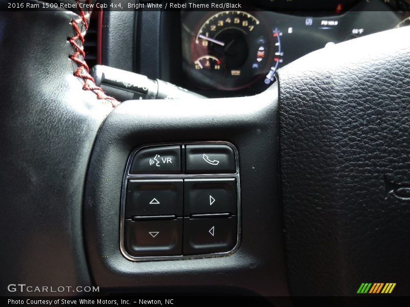 Bright White / Rebel Theme Red/Black 2016 Ram 1500 Rebel Crew Cab 4x4