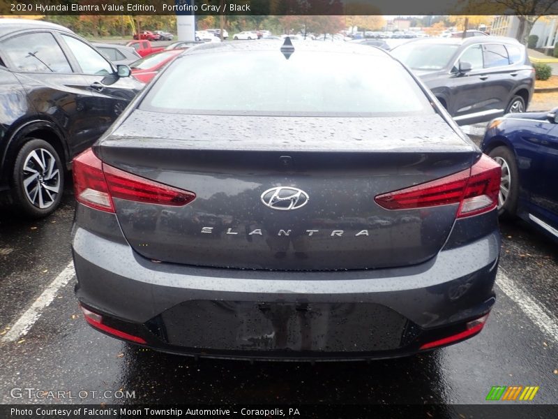Portofino Gray / Black 2020 Hyundai Elantra Value Edition