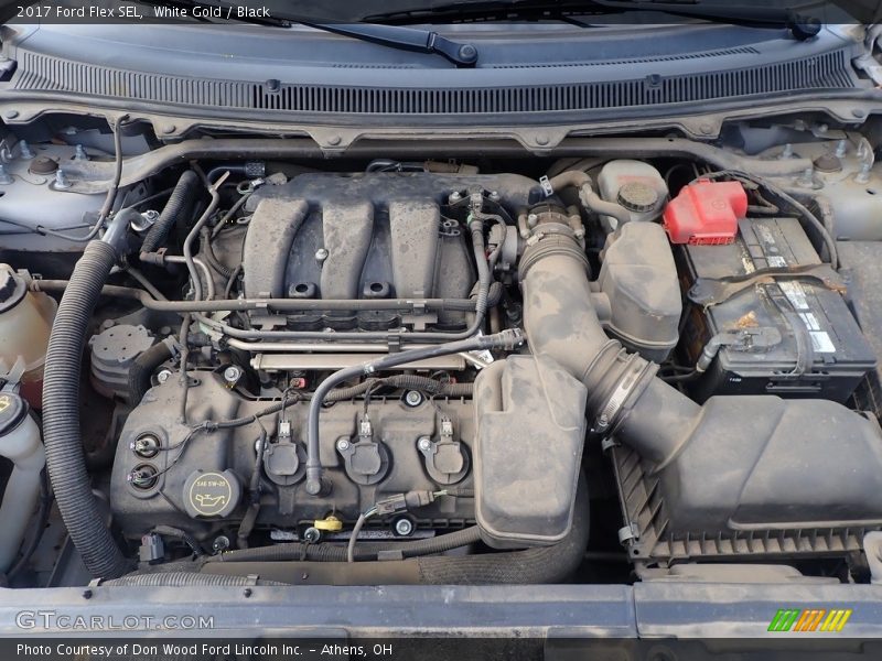 White Gold / Black 2017 Ford Flex SEL