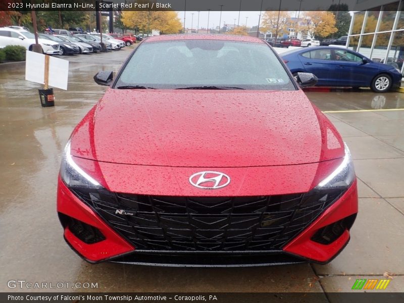 Scarlet Red Pearl / Black 2023 Hyundai Elantra N-Line