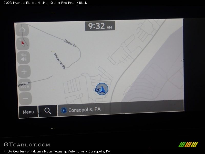 Navigation of 2023 Elantra N-Line