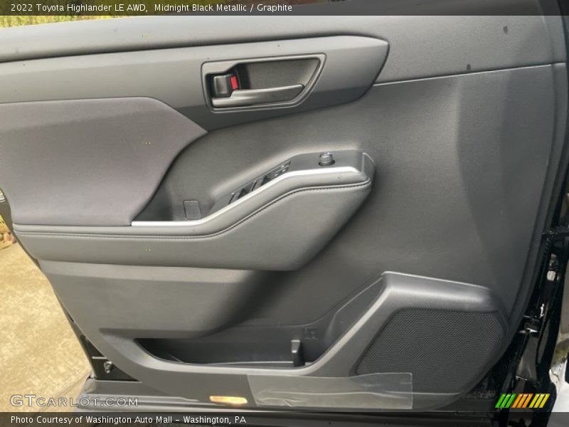 Door Panel of 2022 Highlander LE AWD