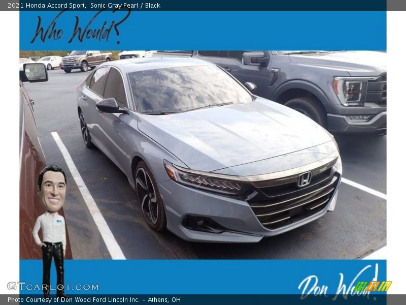 Sonic Gray Pearl / Black 2021 Honda Accord Sport