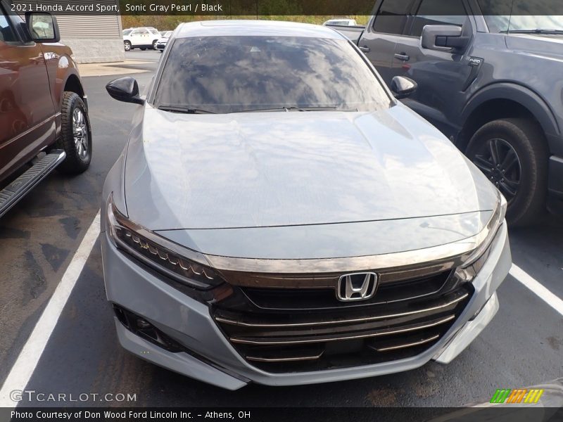 Sonic Gray Pearl / Black 2021 Honda Accord Sport