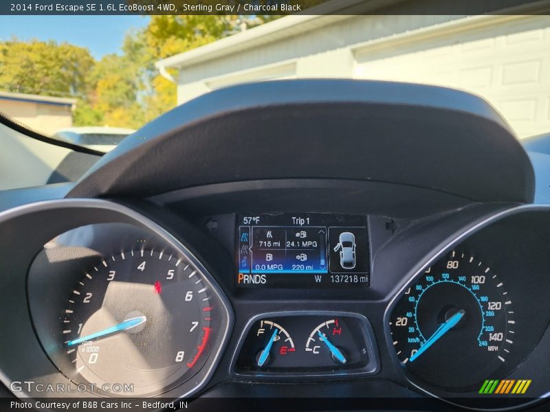 Sterling Gray / Charcoal Black 2014 Ford Escape SE 1.6L EcoBoost 4WD