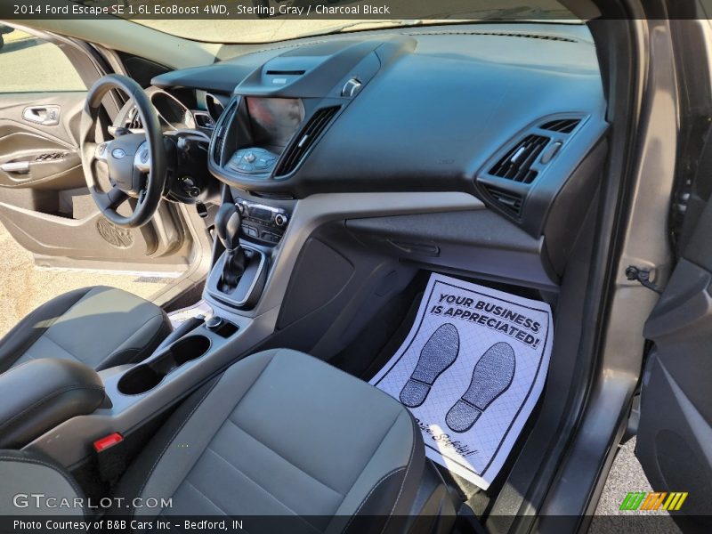 Sterling Gray / Charcoal Black 2014 Ford Escape SE 1.6L EcoBoost 4WD