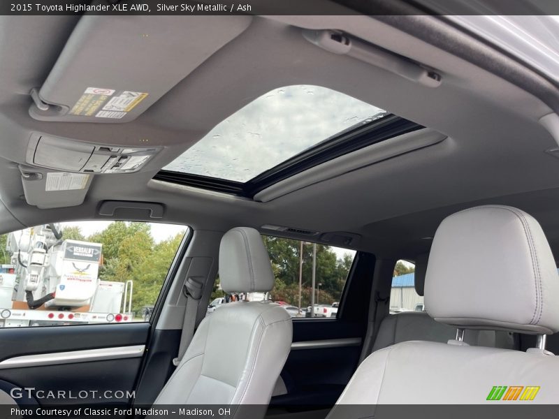 Silver Sky Metallic / Ash 2015 Toyota Highlander XLE AWD