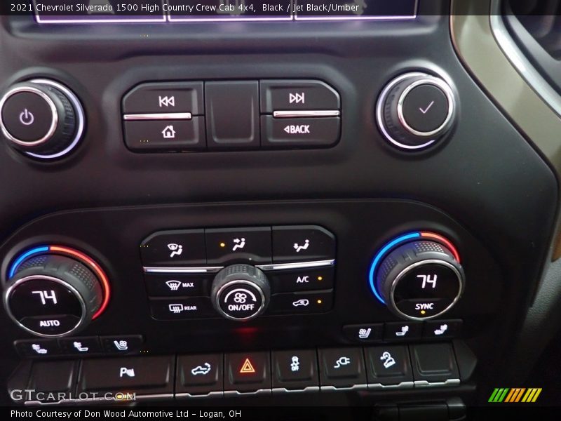 Black / Jet Black/Umber 2021 Chevrolet Silverado 1500 High Country Crew Cab 4x4