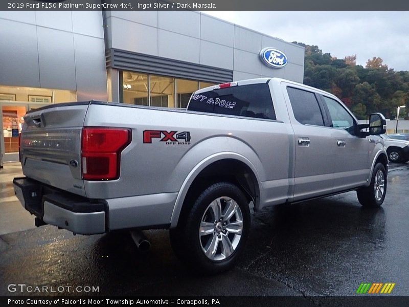 Ingot Silver / Dark Marsala 2019 Ford F150 Platinum SuperCrew 4x4