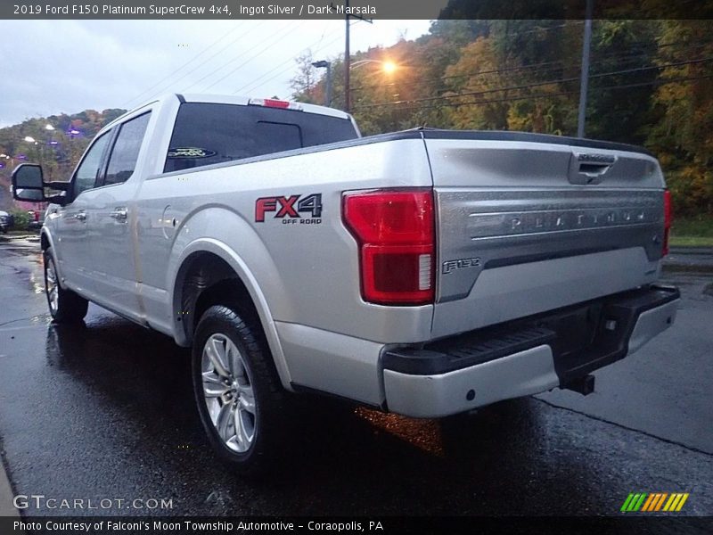 Ingot Silver / Dark Marsala 2019 Ford F150 Platinum SuperCrew 4x4