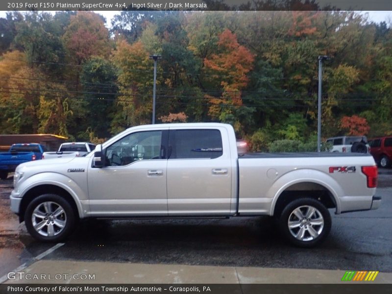 Ingot Silver / Dark Marsala 2019 Ford F150 Platinum SuperCrew 4x4