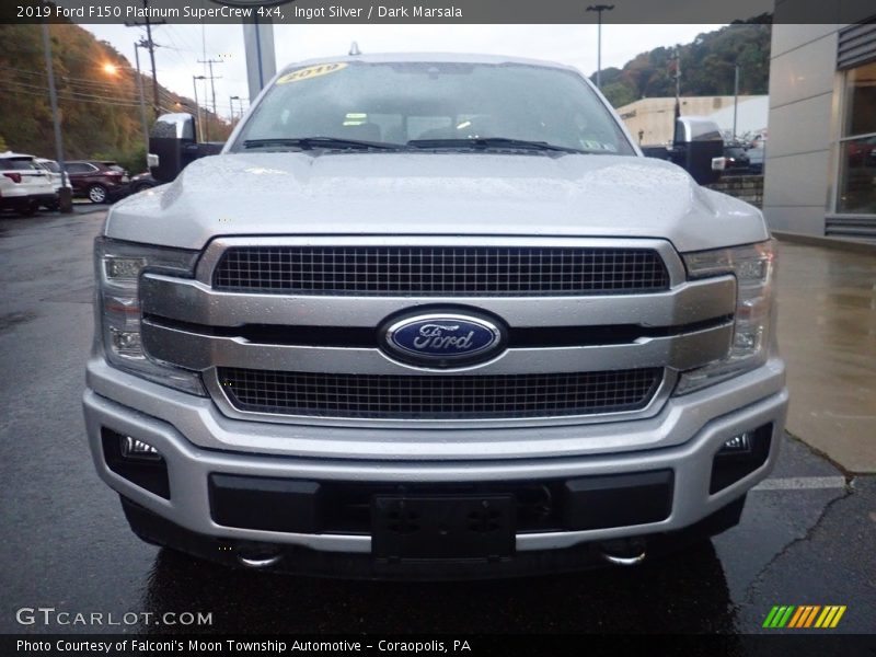 Ingot Silver / Dark Marsala 2019 Ford F150 Platinum SuperCrew 4x4