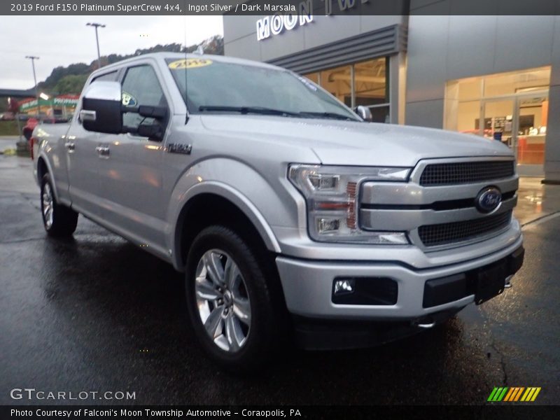 Ingot Silver / Dark Marsala 2019 Ford F150 Platinum SuperCrew 4x4