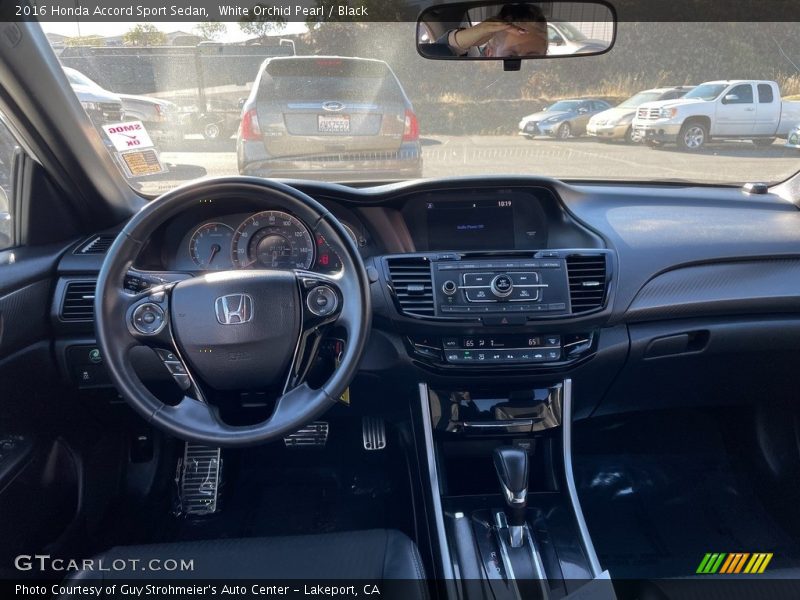 White Orchid Pearl / Black 2016 Honda Accord Sport Sedan