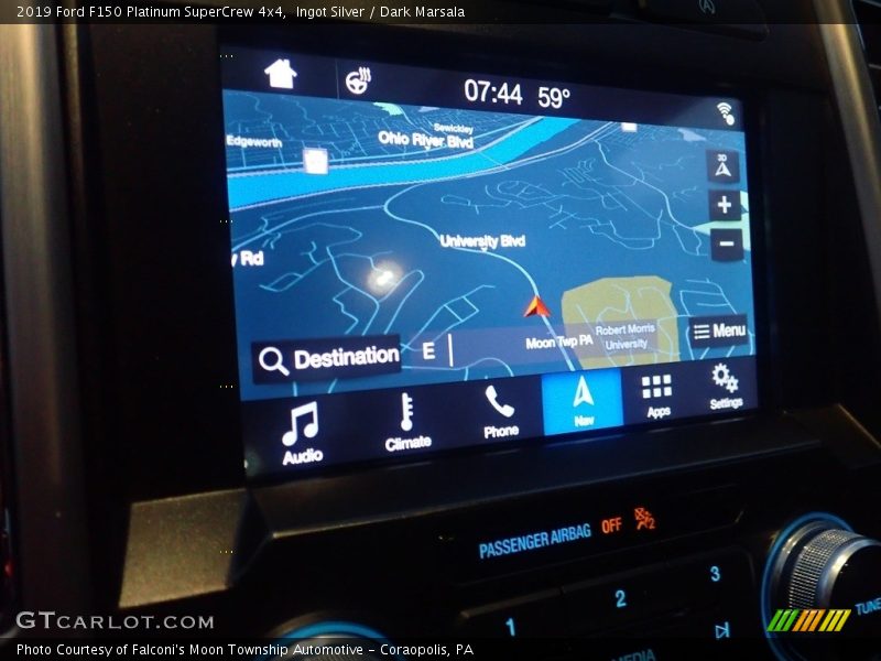 Ingot Silver / Dark Marsala 2019 Ford F150 Platinum SuperCrew 4x4