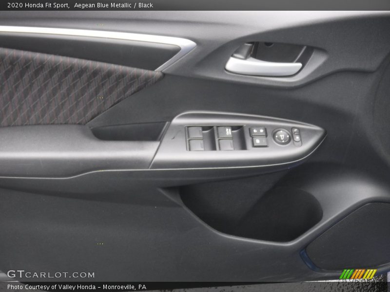 Aegean Blue Metallic / Black 2020 Honda Fit Sport