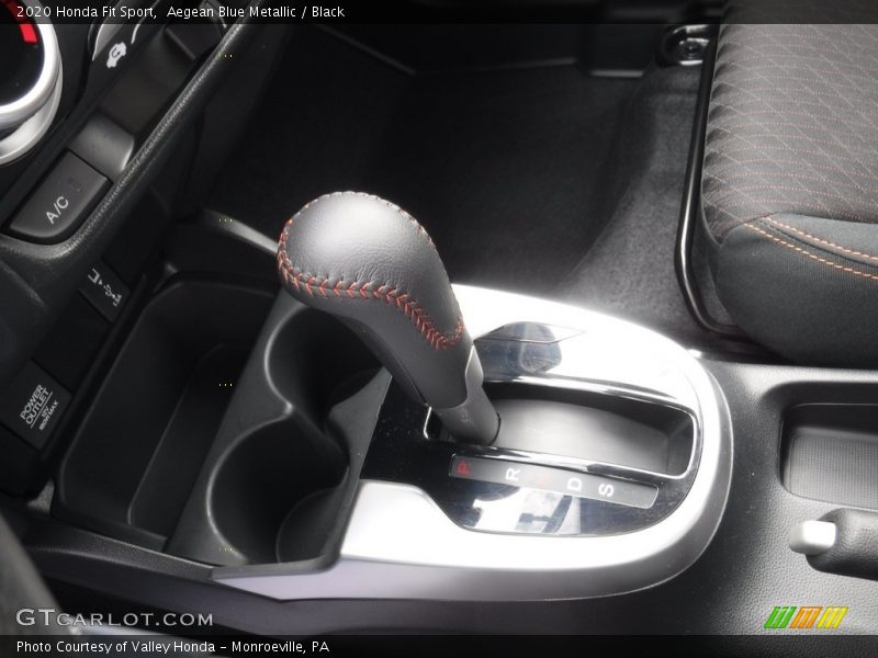 Aegean Blue Metallic / Black 2020 Honda Fit Sport