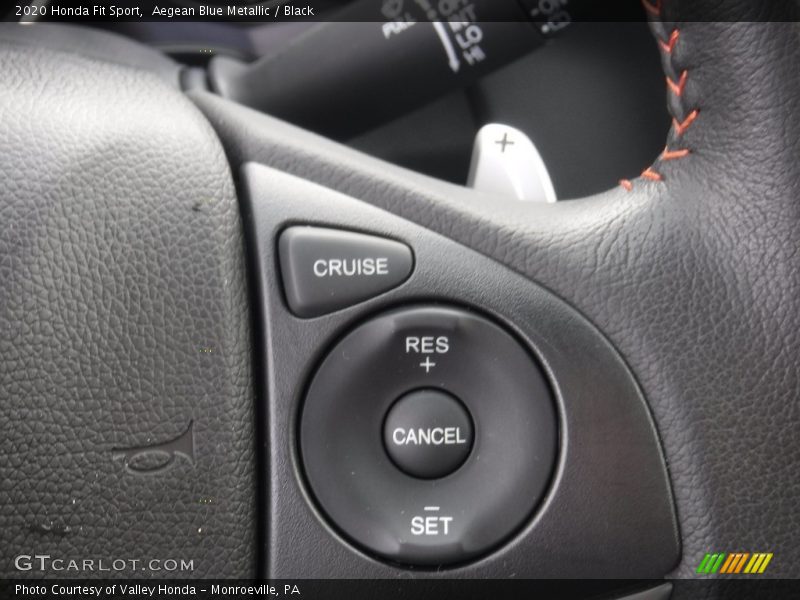 Aegean Blue Metallic / Black 2020 Honda Fit Sport