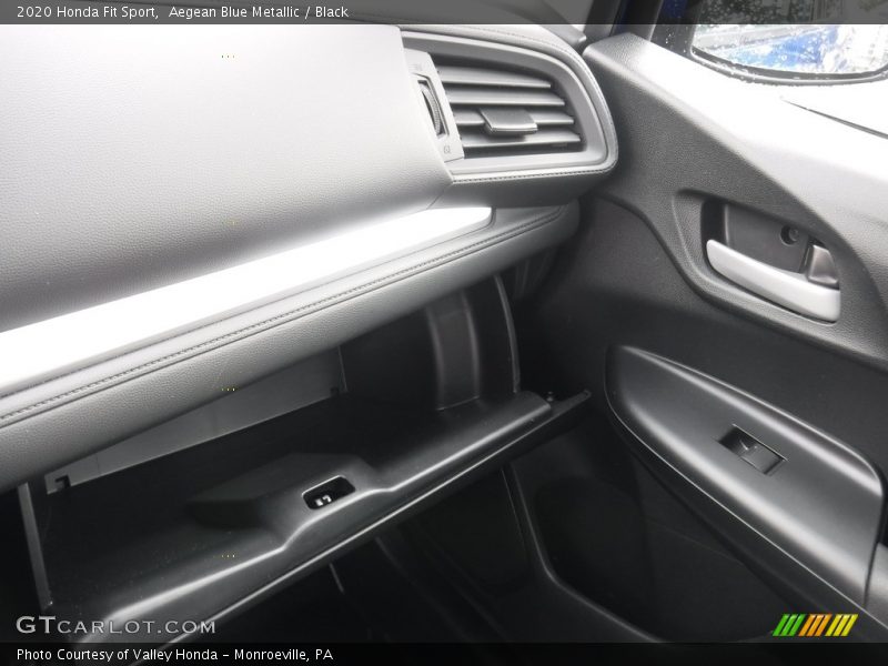 Aegean Blue Metallic / Black 2020 Honda Fit Sport