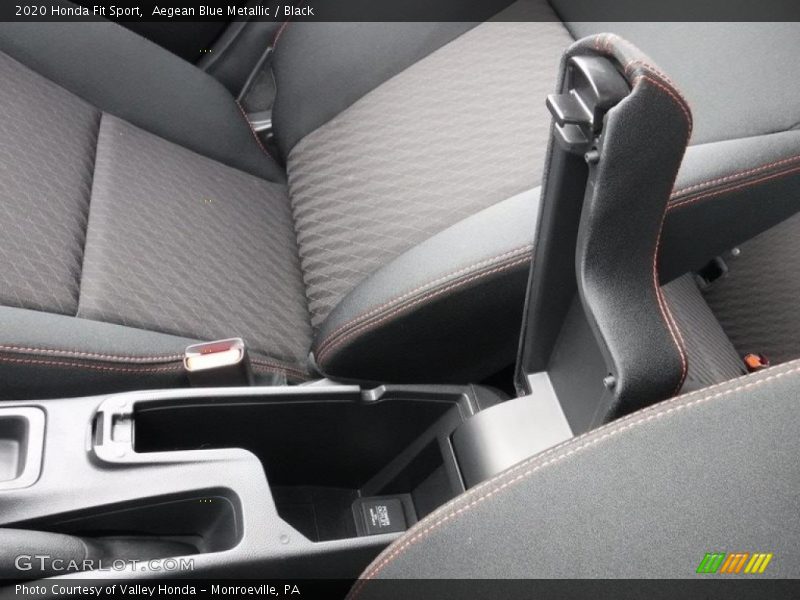 Aegean Blue Metallic / Black 2020 Honda Fit Sport